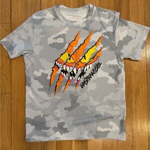 Unspeakable (YouTuber) Sport-Tek Kids Graphic T-Shirt - Gray, Orange, and Yellow